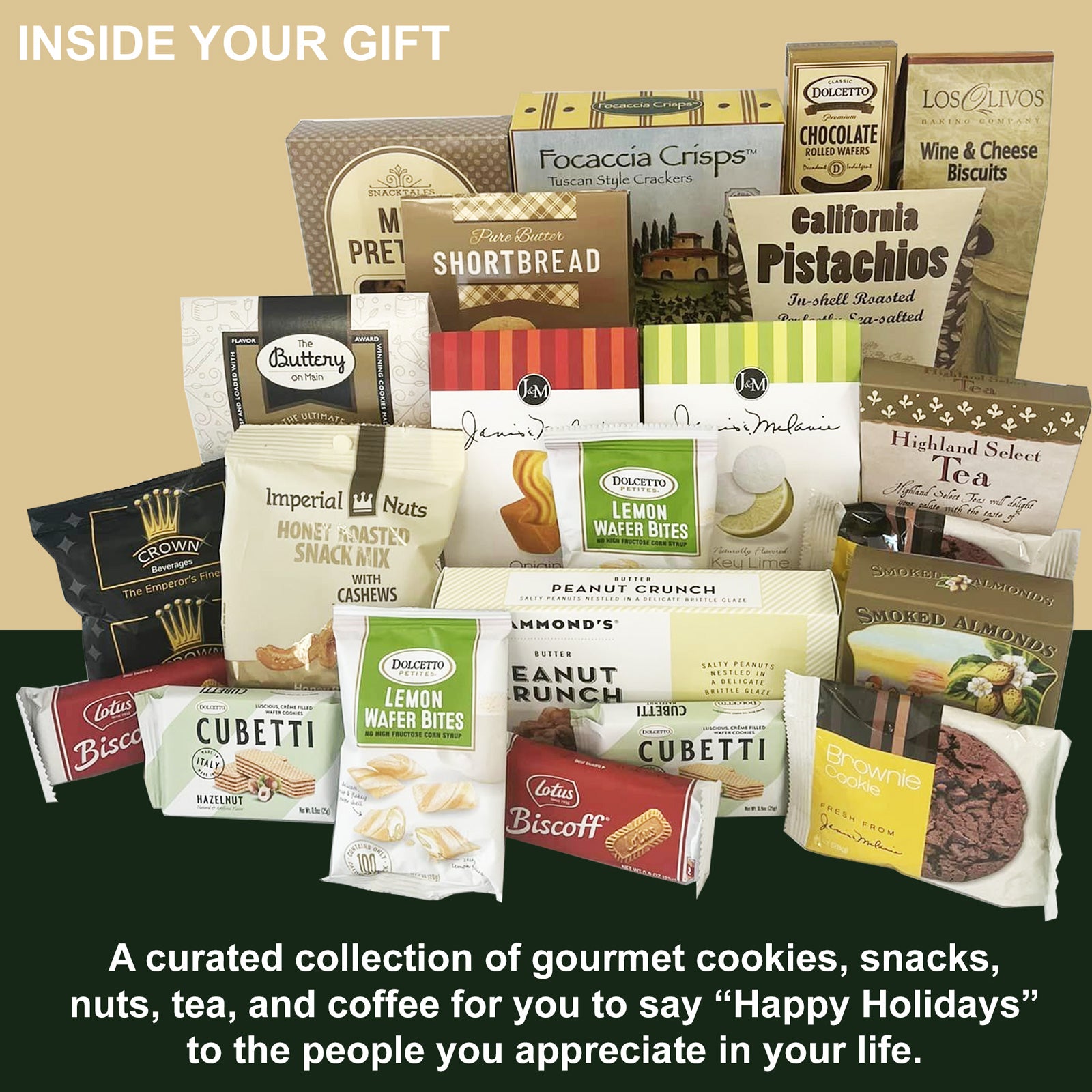 Grand Gourmet Christmas Gift Basket for Men, Women, Friends, Family, Business Includes Christmas Card and Personal Note