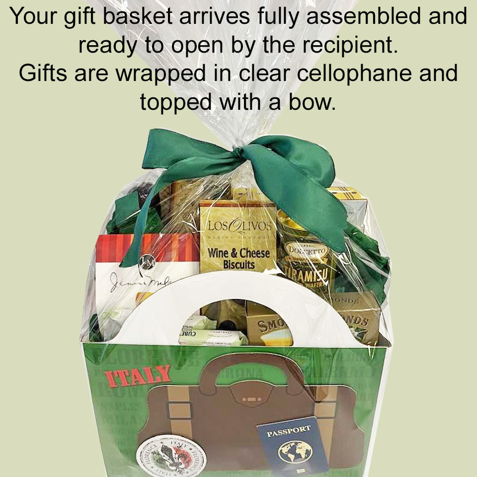 Buon Appetito Gourmet Gift Box with Crackers, Sausage, Snacks and Cookies to Celebrate Mom