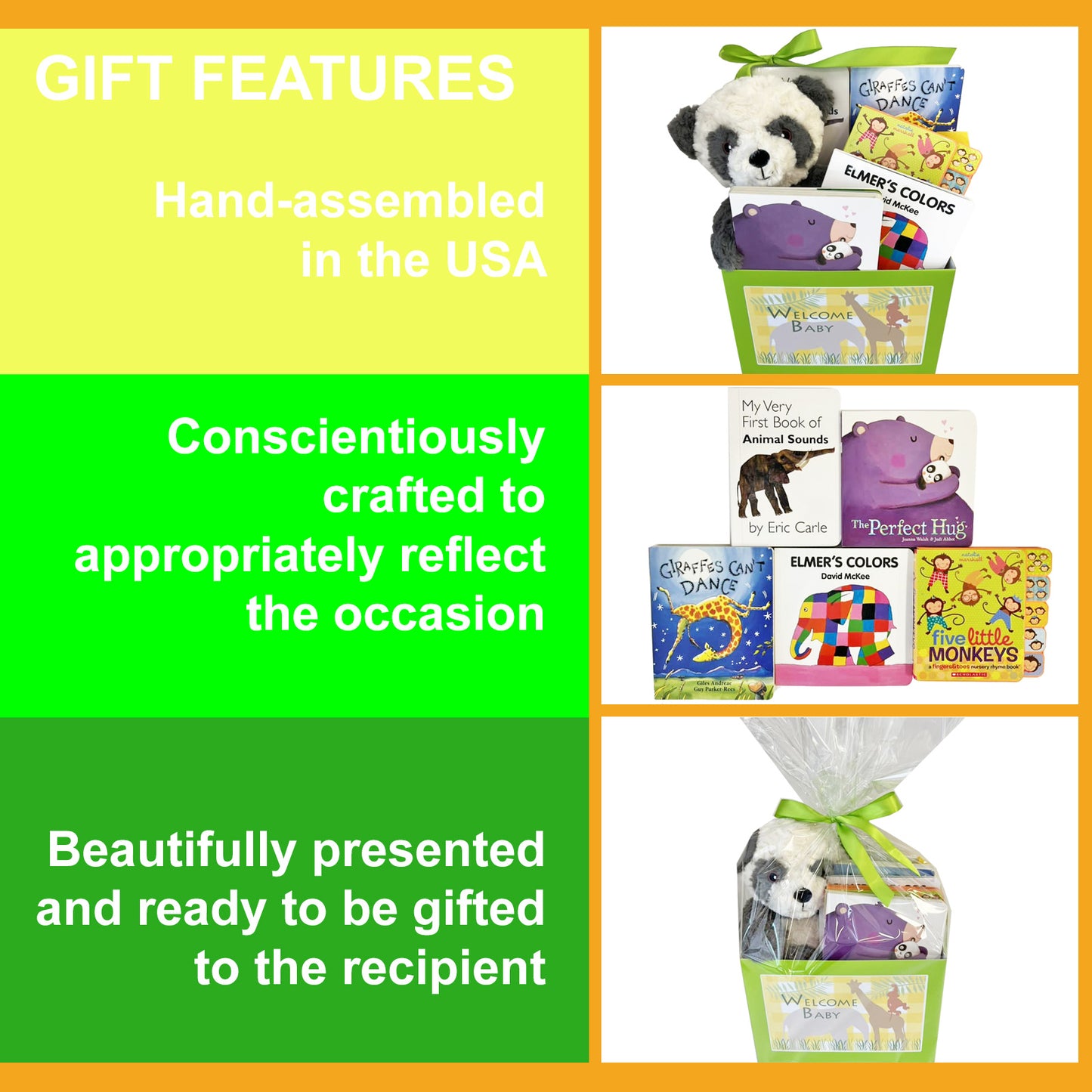 Wild About Baby Board Books Gift Box for Newborn Baby Boys and Baby Girls Gender Free Design