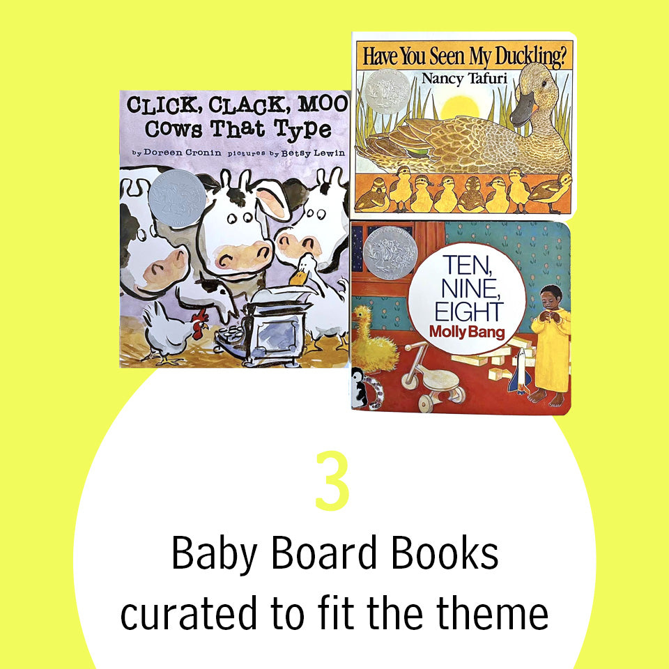Caldecott Books Baby Gift Box Gender Neutral Gift Set for Baby Boys and Baby Girls