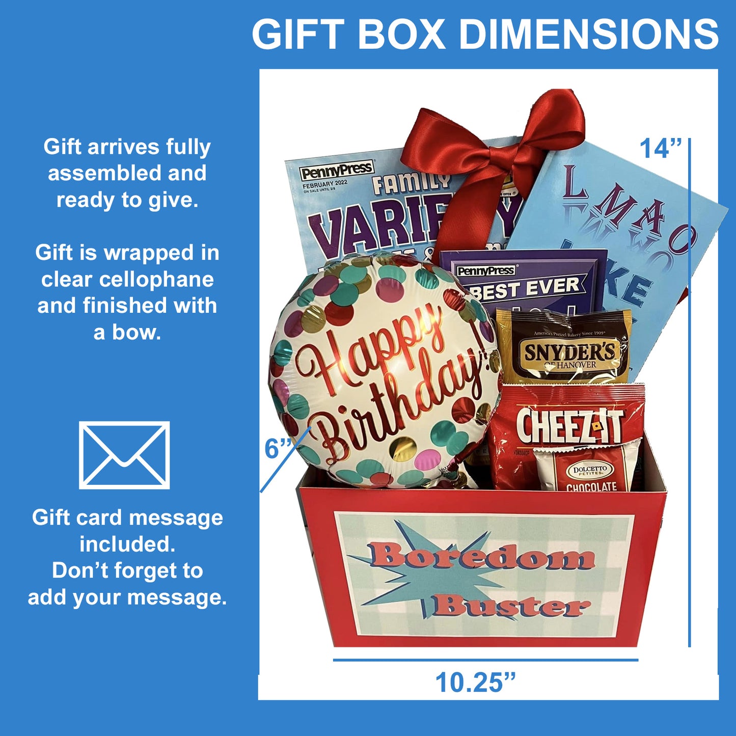 Boredom Buster Birthday Gift Box Enjoyable Birthday Gift Set for Men and Women
