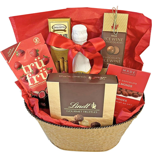 Champagne and Chocolate Gift Basket