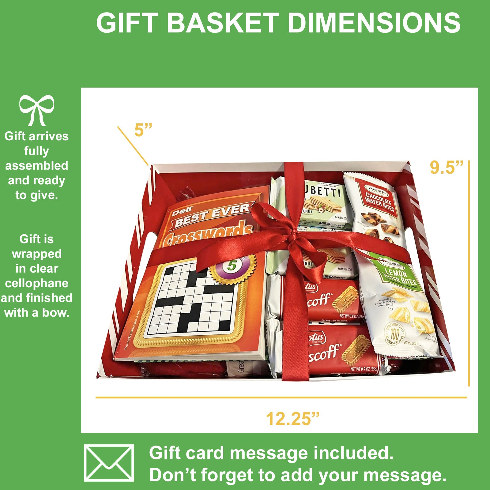 Cozy Comforts Christmas Care Package with Blanket, Puzzle Books and Cookies