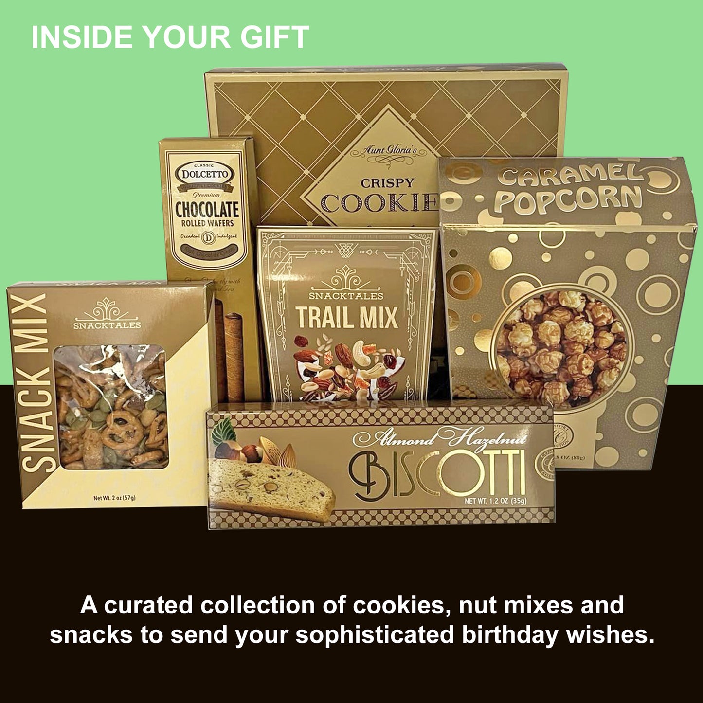 Fabulous Birthday Gift Box for Men, Women, Students, Military, Friends and Family a Snack Filled Birthday Gift Basket for Her and for Him