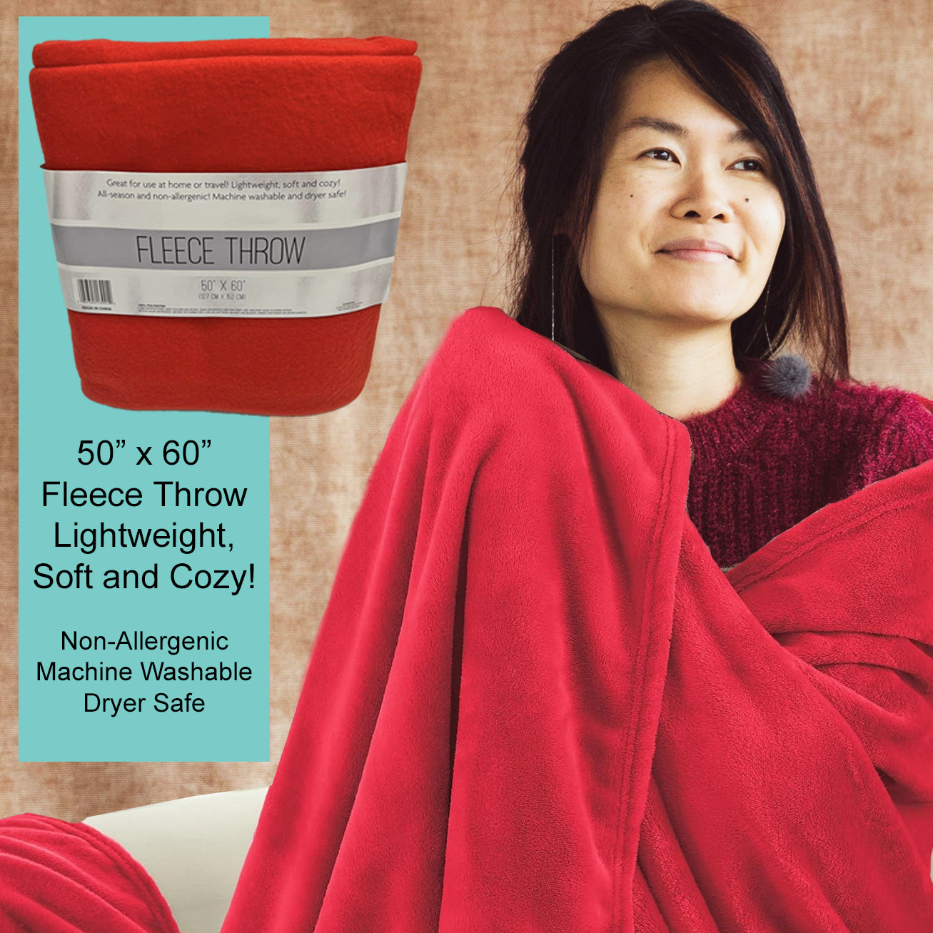 Cozy Comforts Care Package with Blanket, Puzzle Books and Snacks for Men and Women