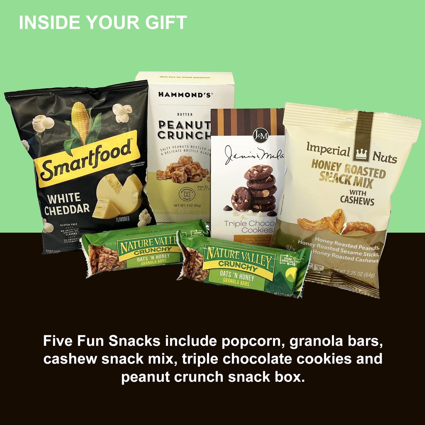 Funny Birthday Gift Box with snacks brings a birthday smile to men, women, friends and family. 