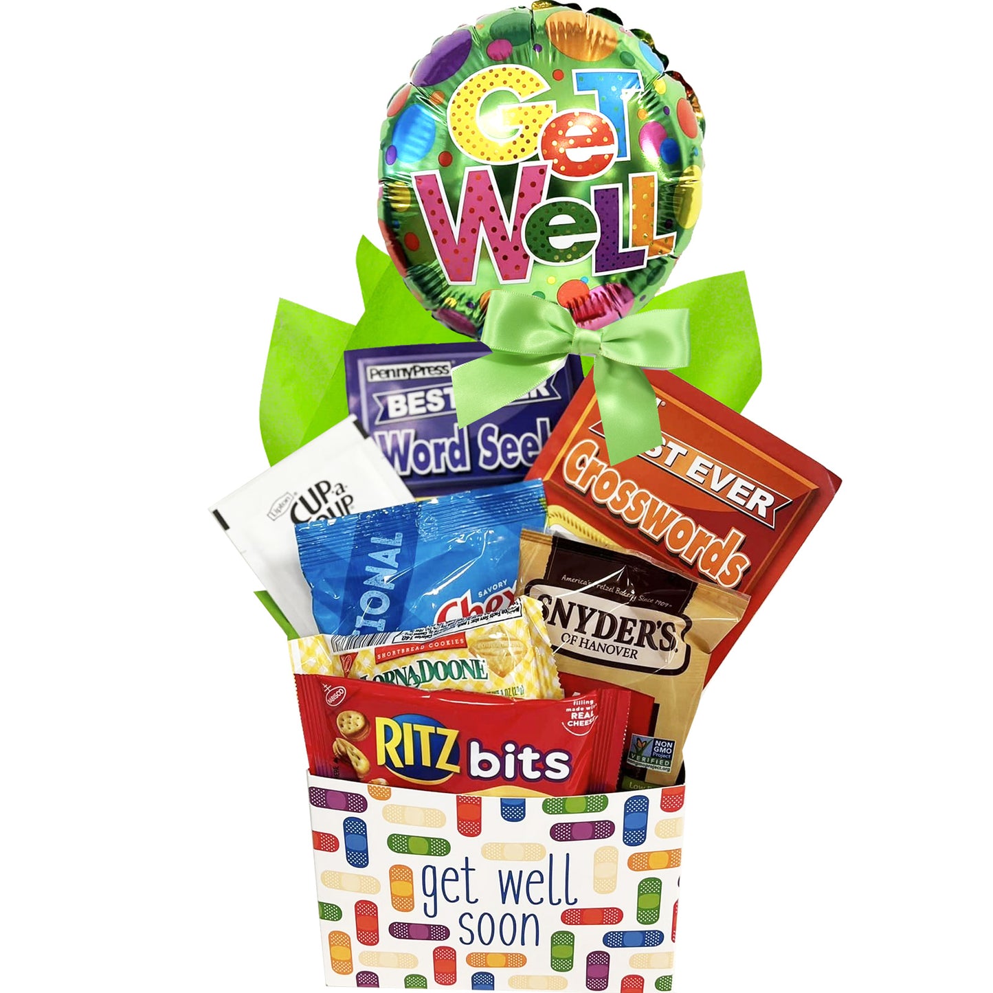 Get Well Gift Box with Soup and Snacks for Men and Women