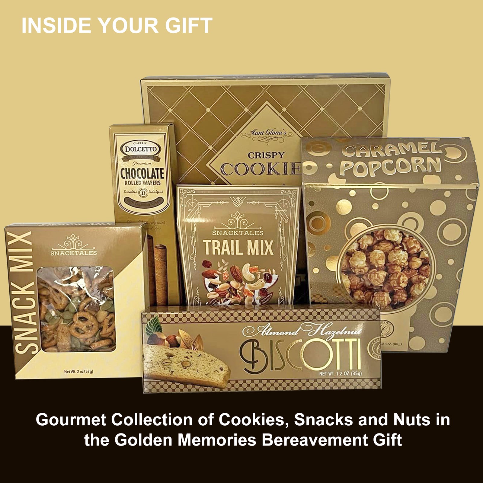 Golden Memories Sympathy Gift Basket for Sending Condolences
