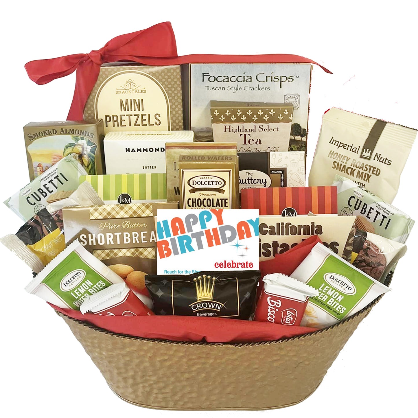 Grand Gourmet Birthday Gift Basket for Men, Women, Friends, Family, Business