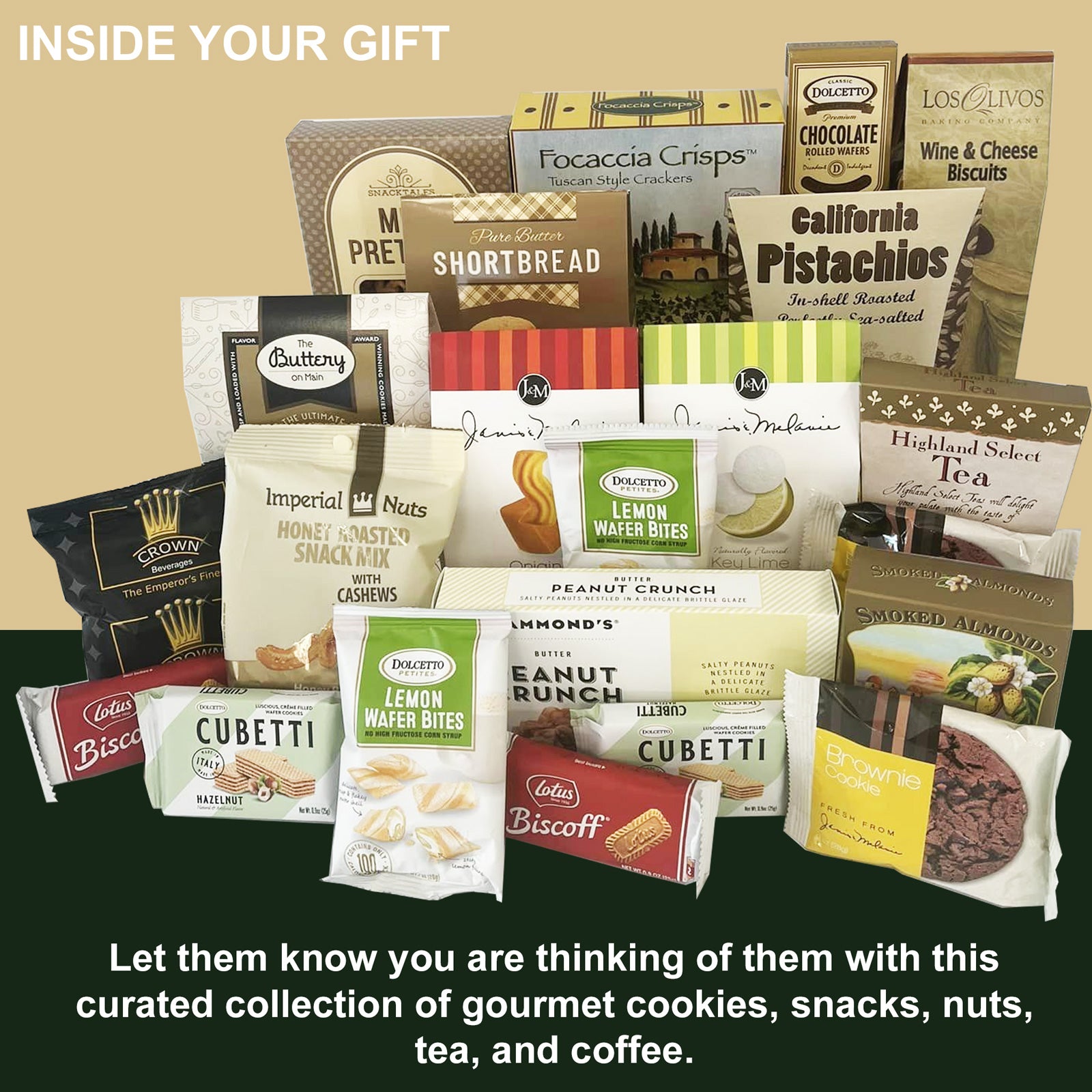 Grand Gourmet Gift Basket for Thinking of You, Get Well, Just Because Gift Basket for Men, Women, Friends and Family