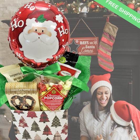 Ho Ho Ho Holiday Gift Box Snack Filled Christmas Gift for Young and Old