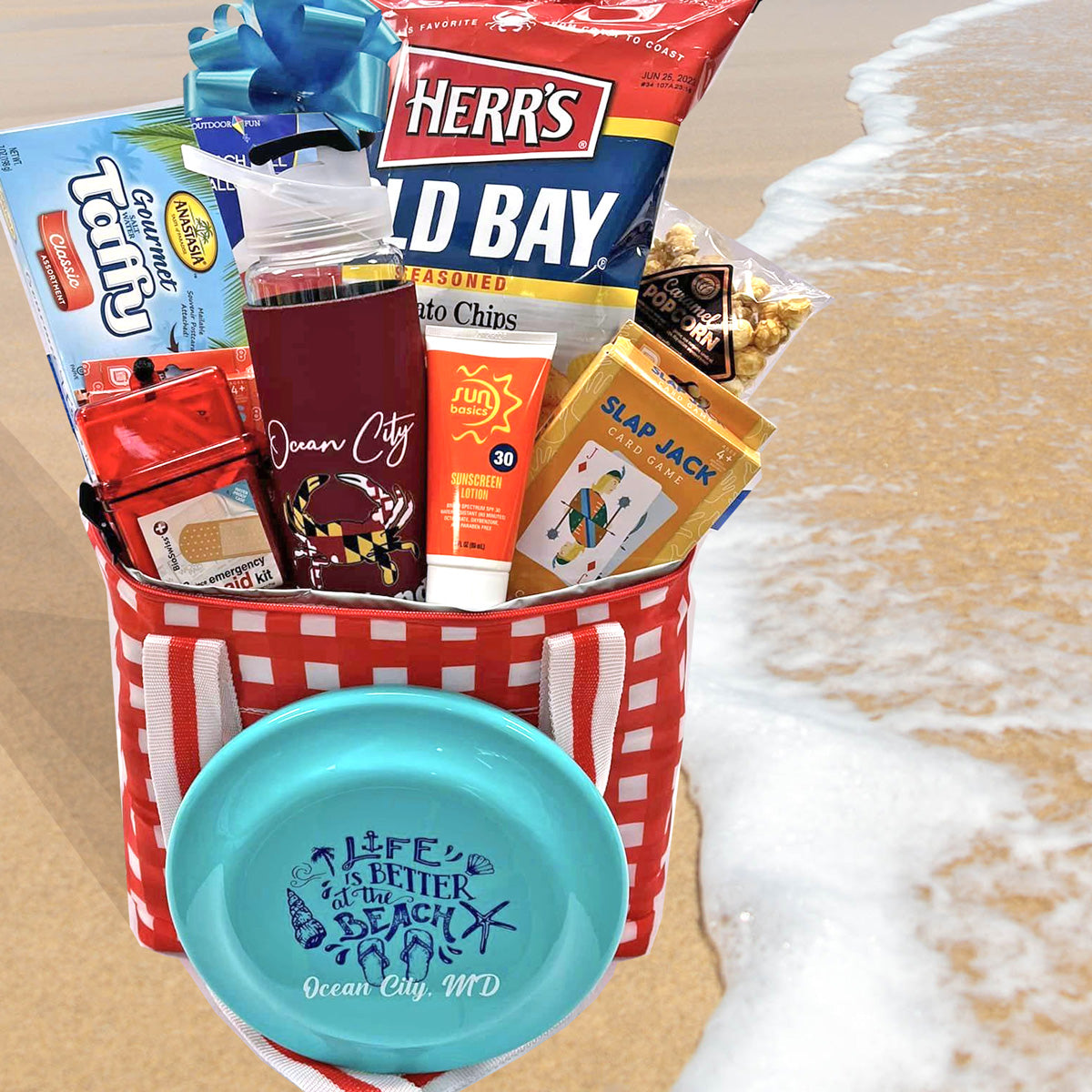 Ocean City Fun Days Gift Set Backpack Cooler Bag Celebrate Life at the Beach