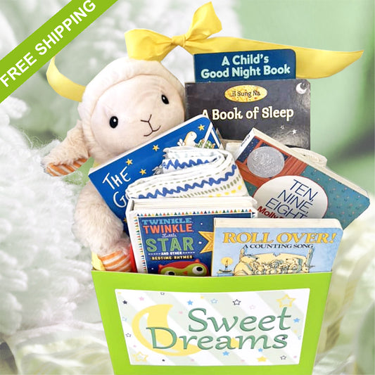 Sweet Dreams Baby Gift Box for Newborn Baby Boys and Baby Girls Gender Free Baby Shower Gift, Newborn Gift, Adoption Gift