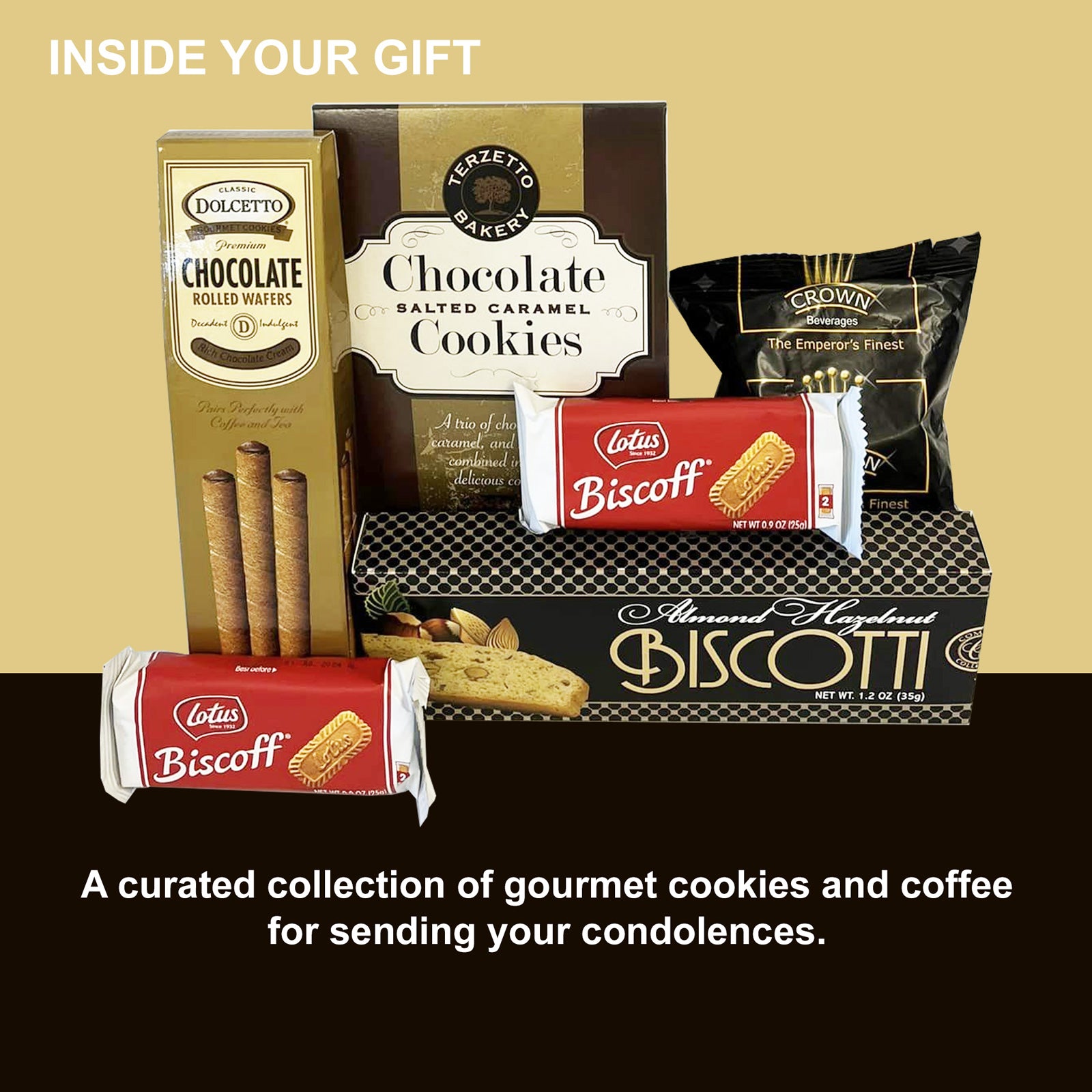 Sympathy Gift Box for Loss of Loved One with Coffee and Cookies a Thoughtful Bereavement Gift