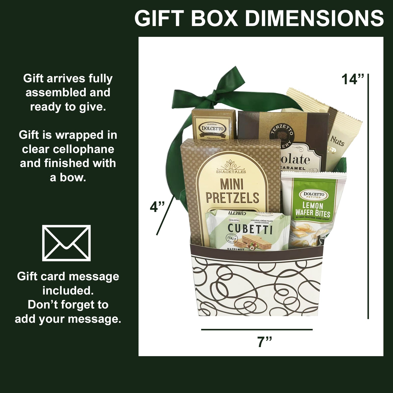 TY Gift Box with Cookies and Snacks has a unisex design that works for both men and women.