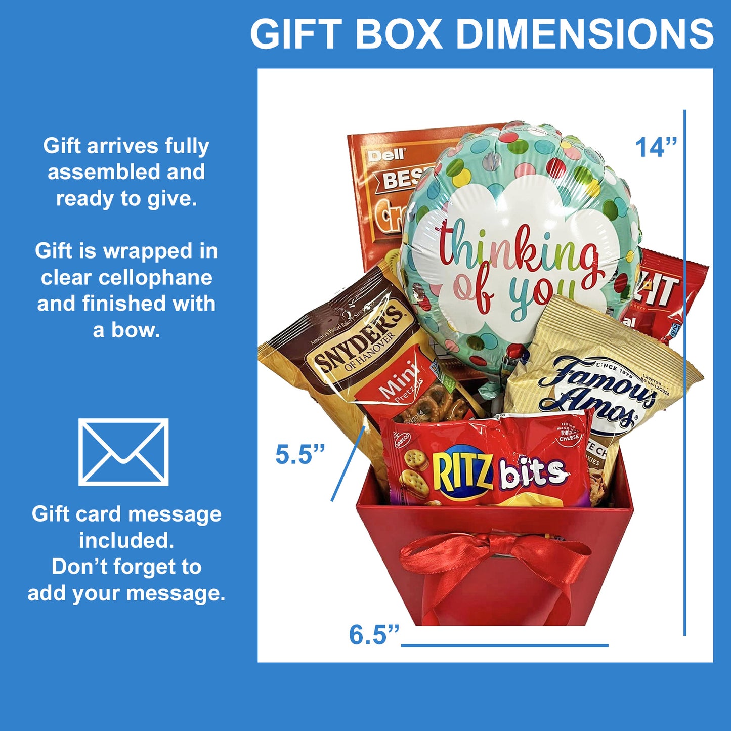 Thinking of You Gift Box with Crossword and Snacks