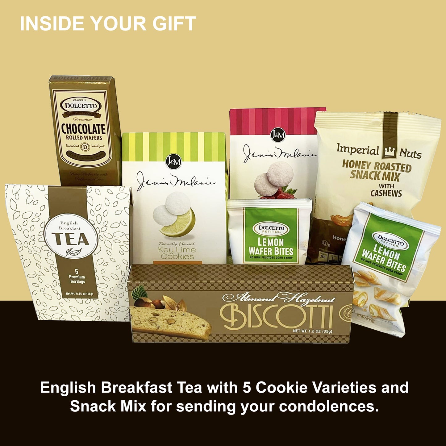 Sympathy Gift for Women with Tea and Cookies 