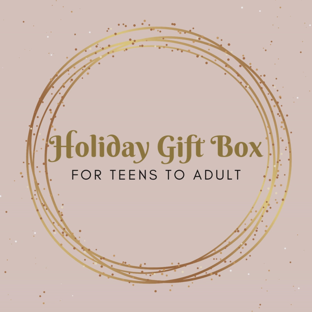 Happy Holidays Gift Box with Journal, Pens, Chocolate, Hot Cocoa and Marshmallows for Men and Women, Teens to Adult