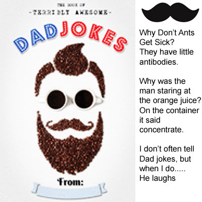 Awesome Dad Jokes Gift Box for Men with Book and Snacks