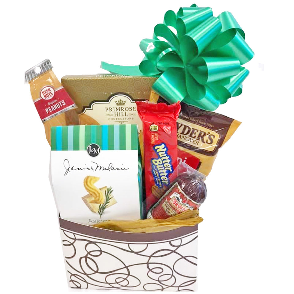 Father's Day Snacks Care Package with Peanuts, Pretzels and Snacks for Dad