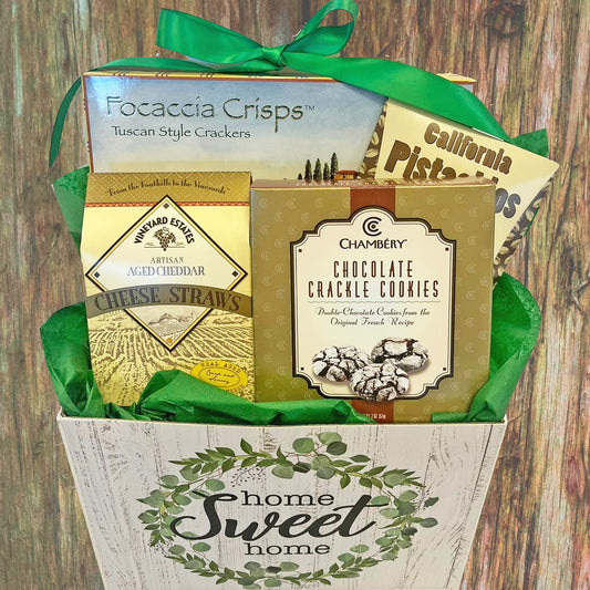 Real Estate Gift Box Home Sweet Home with Gourmet Snacks